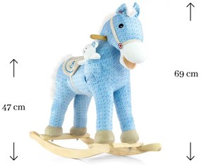 Hojdací koník Pony modrý