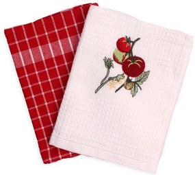 Kuchynské utierky na riad 2 set - paradajka