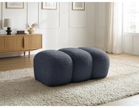 Tmavosivá podnožka z textílie buklé Hippolyte – Bobochic Paris