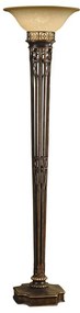 Feiss - Stojacia lampa OPERA 1xE27/100W/230V bronz/béžová