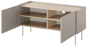 TV stolík Desin 120 cm - kašmírová / dub nagano