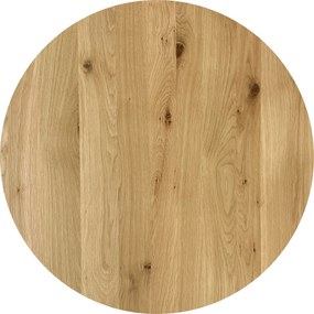 DUBLINO OAK PREMIUM 27 MM - MASÍVNA STOLOVÁ DOSKA Ø 70 cm
