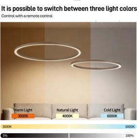 Brilagi - stmievateľný LED závesný luster PORTOFINO LED/98W/230V béžový + DO