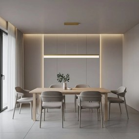 Toolight Toolight, LED stropné svietidlo 120cm, APP1694-CP, zlatá matná, OSW-07891