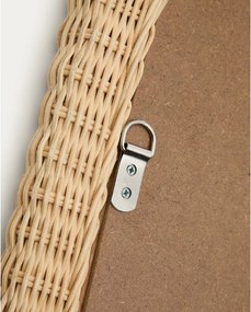 Nástenné zrkadlo s ratanovým rámom 38x59 cm Zilna – Kave Home
