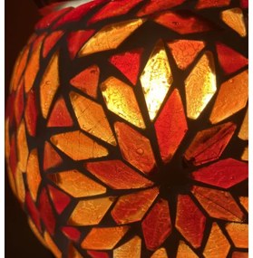 Turecká lampa Tiffany štýl RUBY Branches - burner 37*15