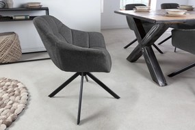 Stolička Papillon antracitová otočná