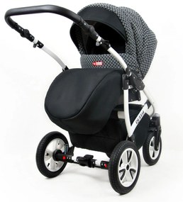 Kombinovaný kočík Raf-pol Queen - Classic Black (2-kombinácia)