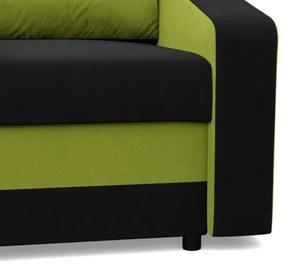 Pohovka ORION čierna / limetková