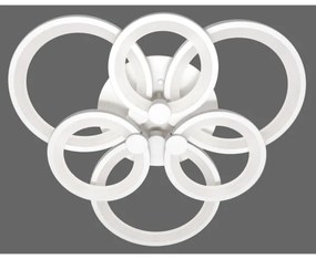 LED Prisadený luster SIENA LED/72W/230V biela + diaľkové ovládanie