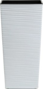 Plastový květináč Porto Riflo 36,6x18,9x18,9 cm bílý