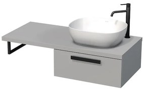 Kúpeľňová skrinka pod umývadlo Naturel Art Deco 110x50 cm šedá touch ARTDECO110STBU, 1 ks