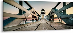 Obraz - Na móle (120x50 cm)