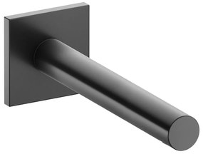 KEUCO IXMO nástenný vaňový výtok, hranatá rozeta, dĺžka výtoku 180 mm, chróm čierny kartáčovaný, 59545130102
