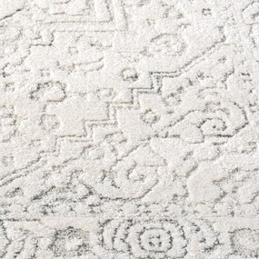Dekorstudio Moderný okrúhly koberec LOUNGE 0638 - krémový Priemer koberca: 120cm