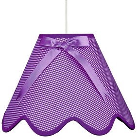 Candellux Fialový závesný luster Lola pre žiarovku E27 31-14573