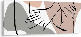 Obraz - Woman body line art N⁰2 (120x50 cm)