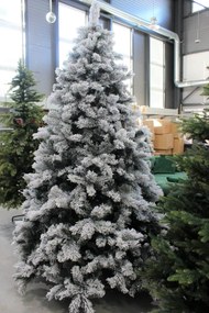 Biely umelý vianočný stromček 240 cm