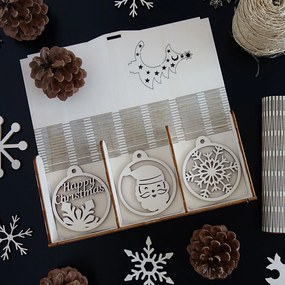 SENTOP | Vianočné ozdoby z dreva a plastu, Vianočné dekorácie drevené , drevené doplnky PR0096-Christmas decorati HEU-