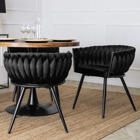 JAKS Jedálenská stolička latina čierna