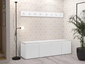 Predsieň Tavasz VII, Farby: Biela, Farba čalúnenia:: ekokoža Soft 017 (biela)