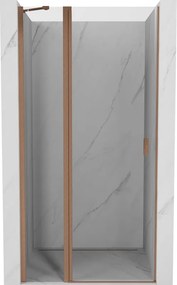 Mexen MIST, 1-krídlové sprchové dvere (1d+1s) 120x200 cm, 6mm číre sklo, medený profil, 8A4-120-000-65-00