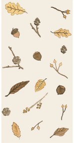 IB Laursen Servírovacie obrúsky AUTUMN LEAVES 40x40 cm, 16 ks