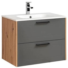 Kúpeľňová skrinka CMD MADERA GREY 821 graphite/artisan oak