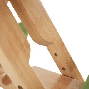 Kondela Ergonomická kľakačka, zelená/buk, GROCO