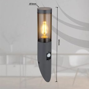 Globo 3157SAS- Vonkajšie nástenné svietidlo so senzorom BOSTON 1xE27/60W/230V IP44