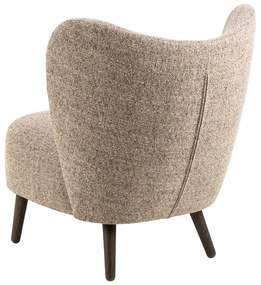 Béžové kreslo z textílie buklé Elmont – Actona