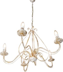 Inteligentný luster biely 5-žiarovkový vrátane Wifi B35 - Giuseppe