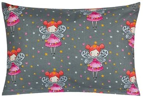 Bellatex Vankúšik VIOLA Víly na sivé, 40 x 60 cm