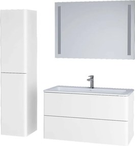 Mereo, Mereo Siena, kúpeľňová skrinka 80 cm, biela lesk, MER-CN411S