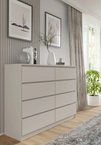 Komoda Maya S8 (kašmír). Akcia -20%. Vlastná spoľahlivá doprava až k Vám domov. 1124948
