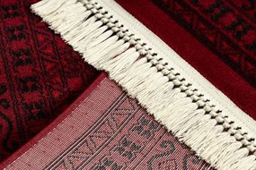 Koberec ORIENT 2958 so strapcami / rám, orientálny / klasický, bordový / čierny