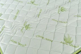 Pohovka JANIRA s rozkladom na každodenné spanie - matrac s Aloe vera, šedá (roma - 23 grigio)
