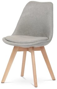 Židle jídelní CT-751 LAN2, lanýžová látka, nohy bukové dřevo