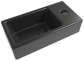 Umývadielko SAT Brevis 40,5x20,5 cm čierne SATBRE4020SRBKM, 1 ks