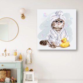 Gario Obraz na plátne Mačací kúpeľ - Svetlana Gracheva Rozmery: 30 x 30 cm