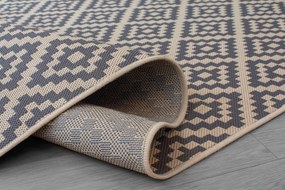 Flair Rugs koberce DOPREDAJ: 120x170 cm Kusový koberec Florence Alfresco Moretti Beige/Anthracite – na von aj na doma - 120x170 cm