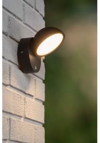 Lucide 22865/12/30 - LED Vonkajšie nástenné svietidlo FINN LED/12W/230V IP54 čierna