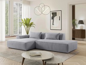 XXXLutz ROHOVÁ SEDAČKA, plast, textil, kompozitné drevo, svetlosivá MID.YOU - Sedačky - 000694009601