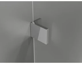 Mexen Lunar, výklopný sprchový kút ľavý 100 x 80 cm, 8mm číre sklo, chrómový profil, 834-100-080-01-00-L