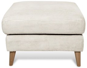 Biela menčestrová podnožka Paris – Scandic