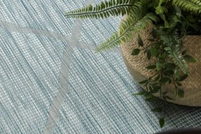 Koberec šnúrkový SIZAL PATIO ploské tkanie 3075 Romby - morsky modrý