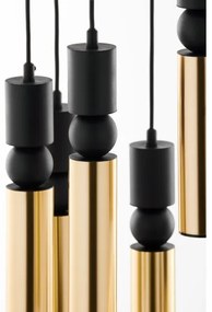 Jupiter 2018 - Luster na lanku ALAS 7xGU10/10W/230V zlatá/čierna