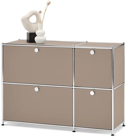 Kovová odkladacia skrinka »CN3« so 4 výklopnými priečinkami