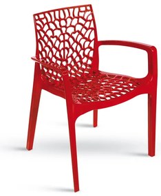 Stima Plastové kreslo GRUVYER Vyberte odtieň ->: Rosso - červená