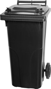 Popolnica na odpad Europlast 120 lit., plast, čierna, HDPE
